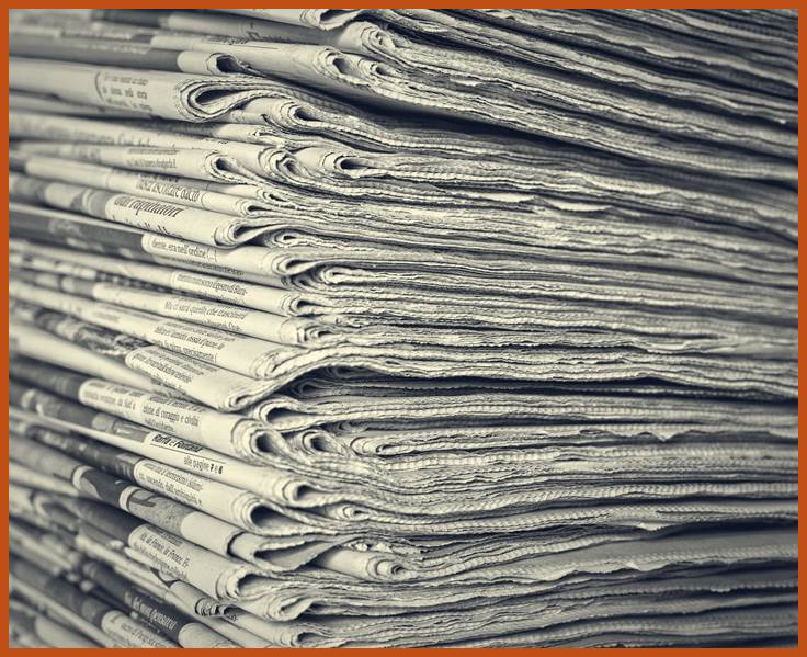 Stack of magazines